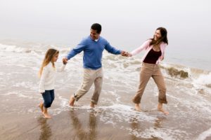 a family on a hilton head island beach